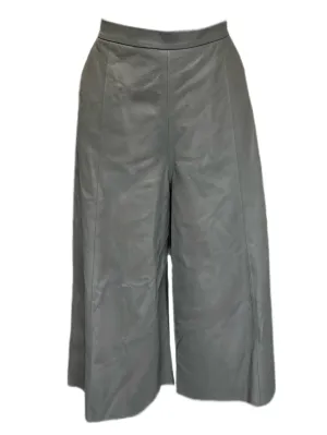 Max Mara Women's Green Cognac Zipper Closure Short Size 10 NWT