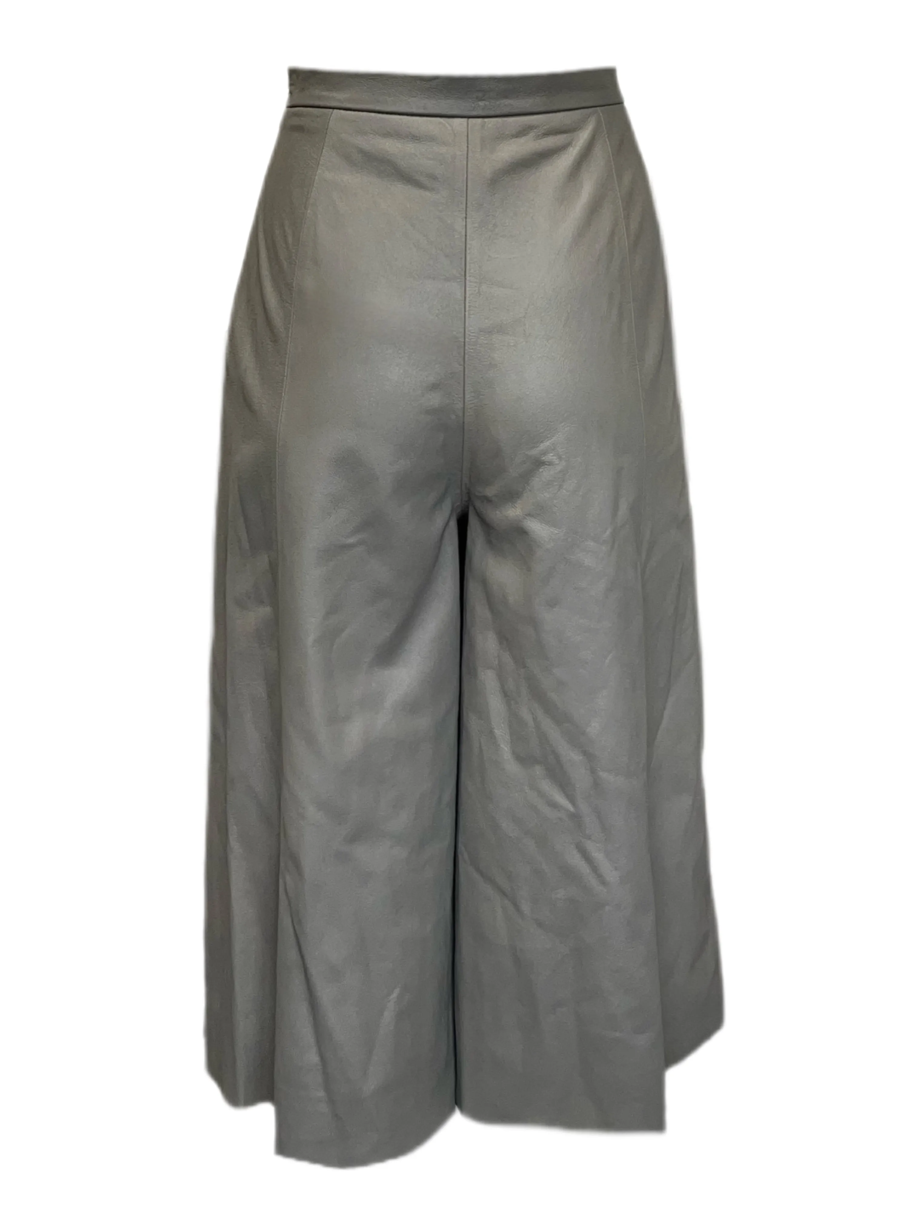 Max Mara Women's Green Cognac Zipper Closure Short Size 10 NWT