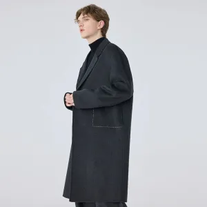 Men's Double-Faced Wool Overcoat