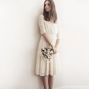 Midi Lace bridal A-line wedding  skirt #3020