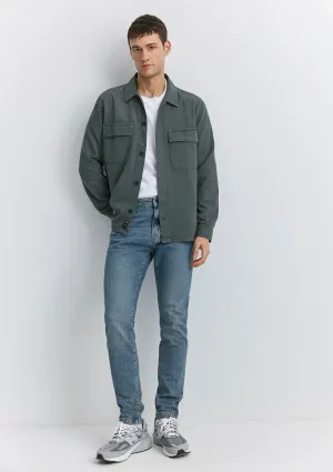 Milan Foggy Space Blue Mavi Black Jean Pants