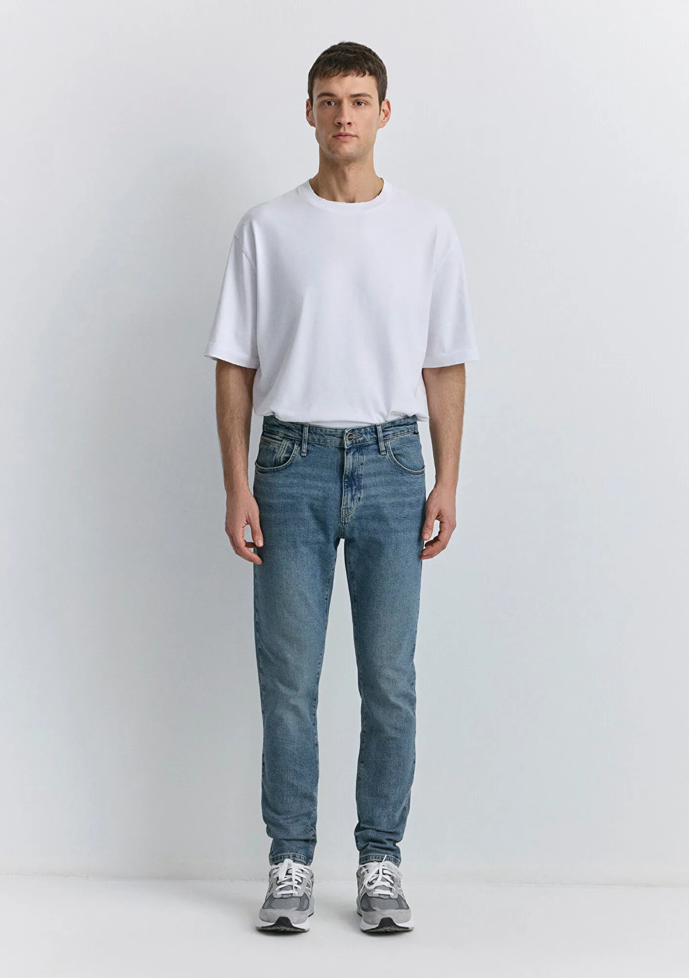 Milan Foggy Space Blue Mavi Black Jean Pants