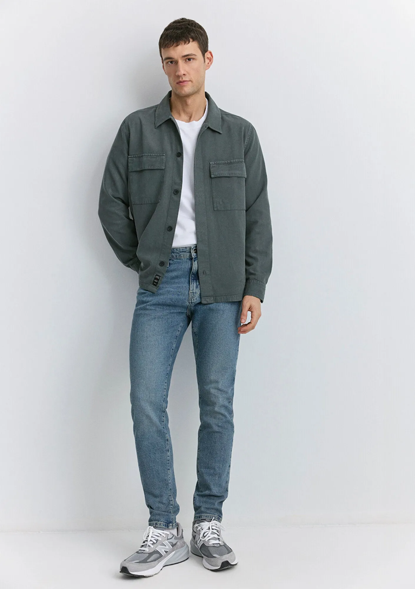 Milan Foggy Space Blue Mavi Black Jean Pants