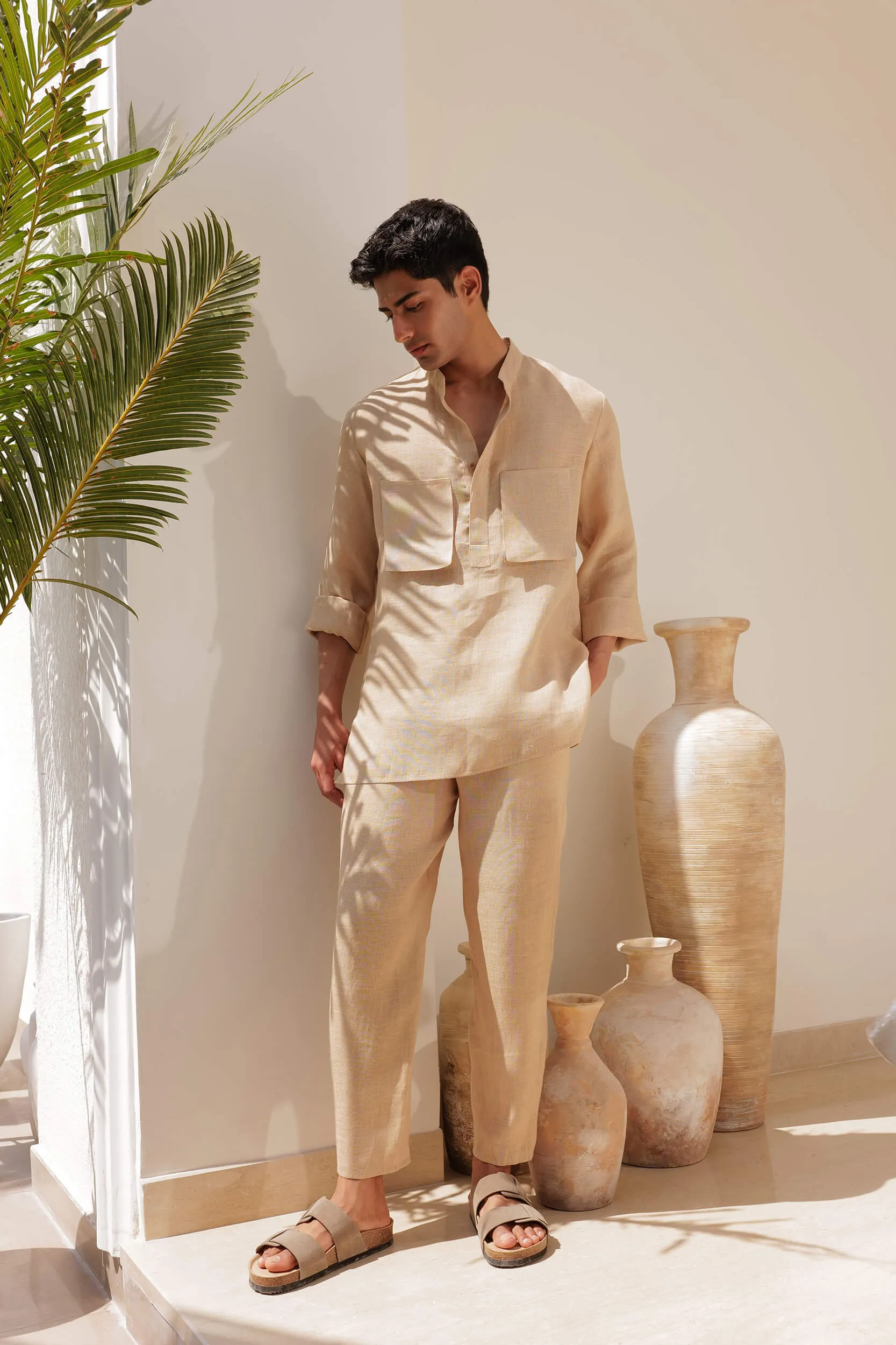 Milano Shirt - Man & Milano Pants - Man (Sand)