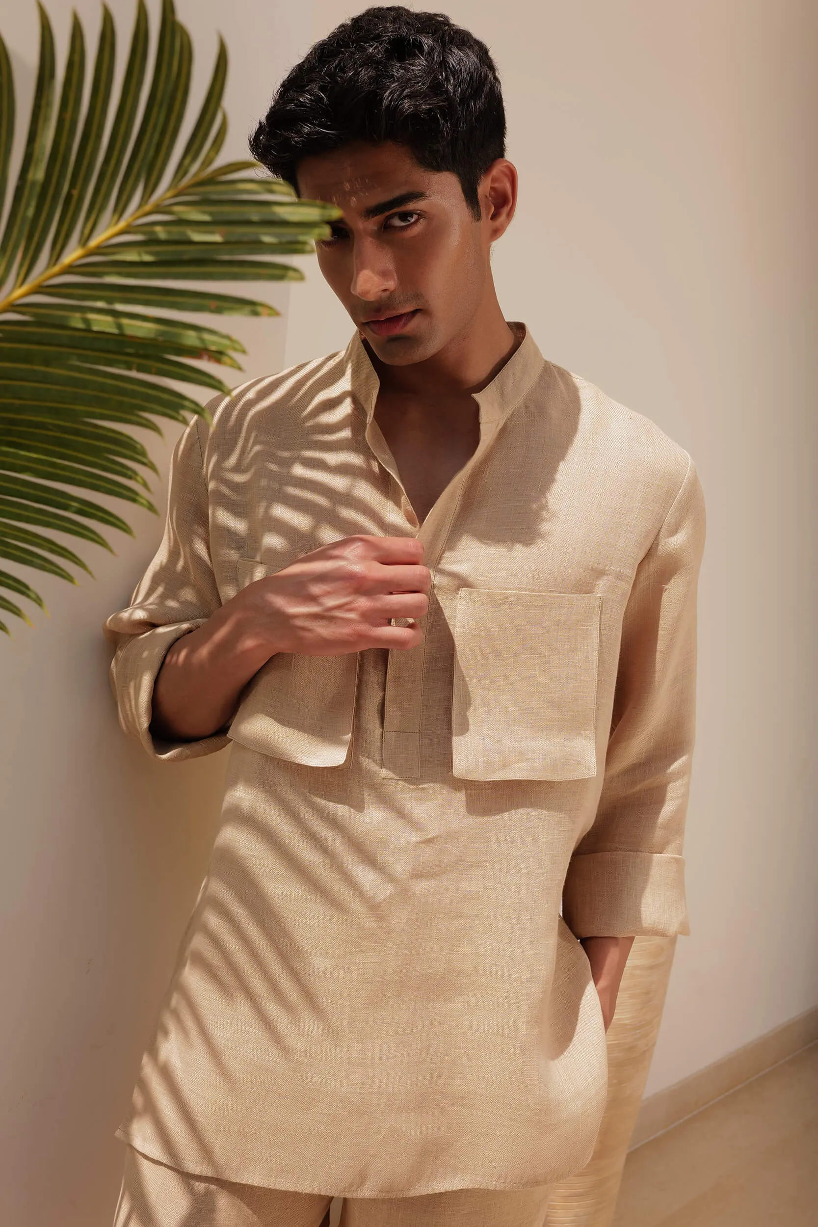 Milano Shirt - Man & Milano Pants - Man (Sand)