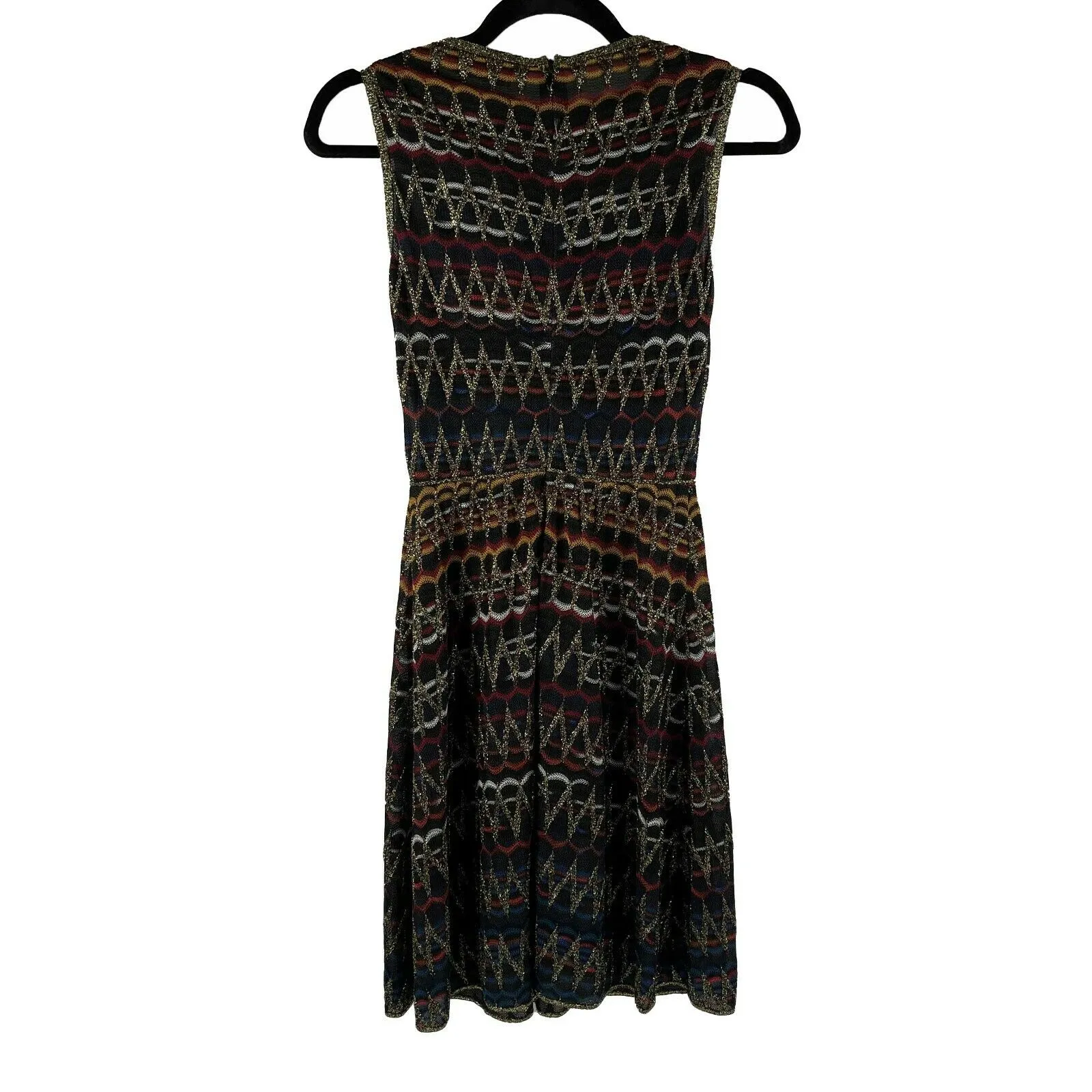 Missoni - Zig Zag and Scalloped Sleeveless Multicolor Dress -XXS/XS