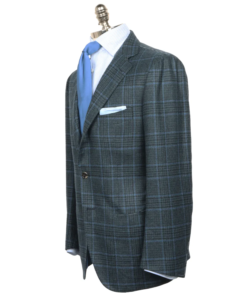 Navy and Green Plaid Sportcoat