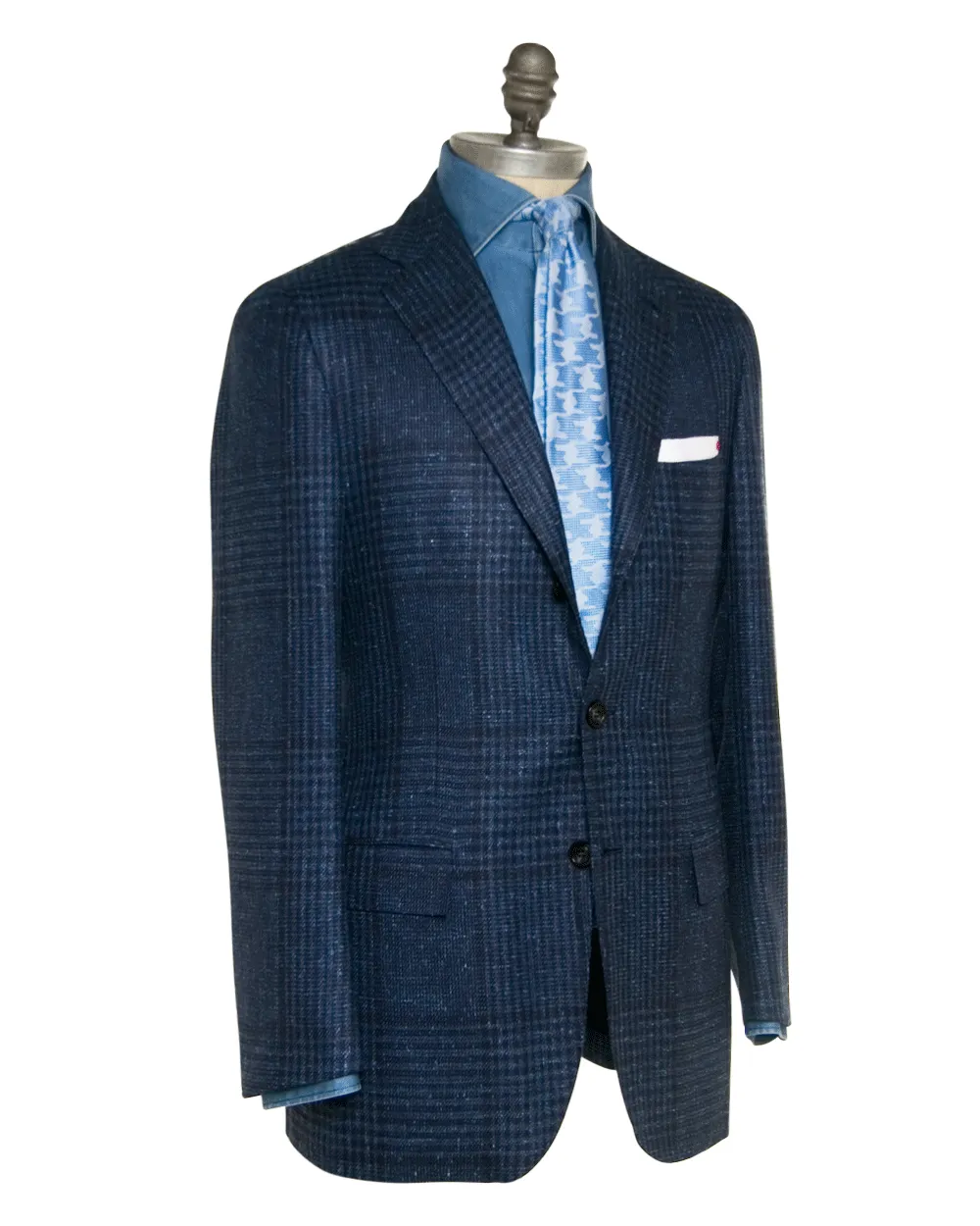 Navy Tonal Plaid Sportcoat