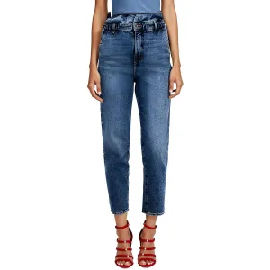 Nellie Paperbag Jean Womens Pocket Denim Ankle Jeans