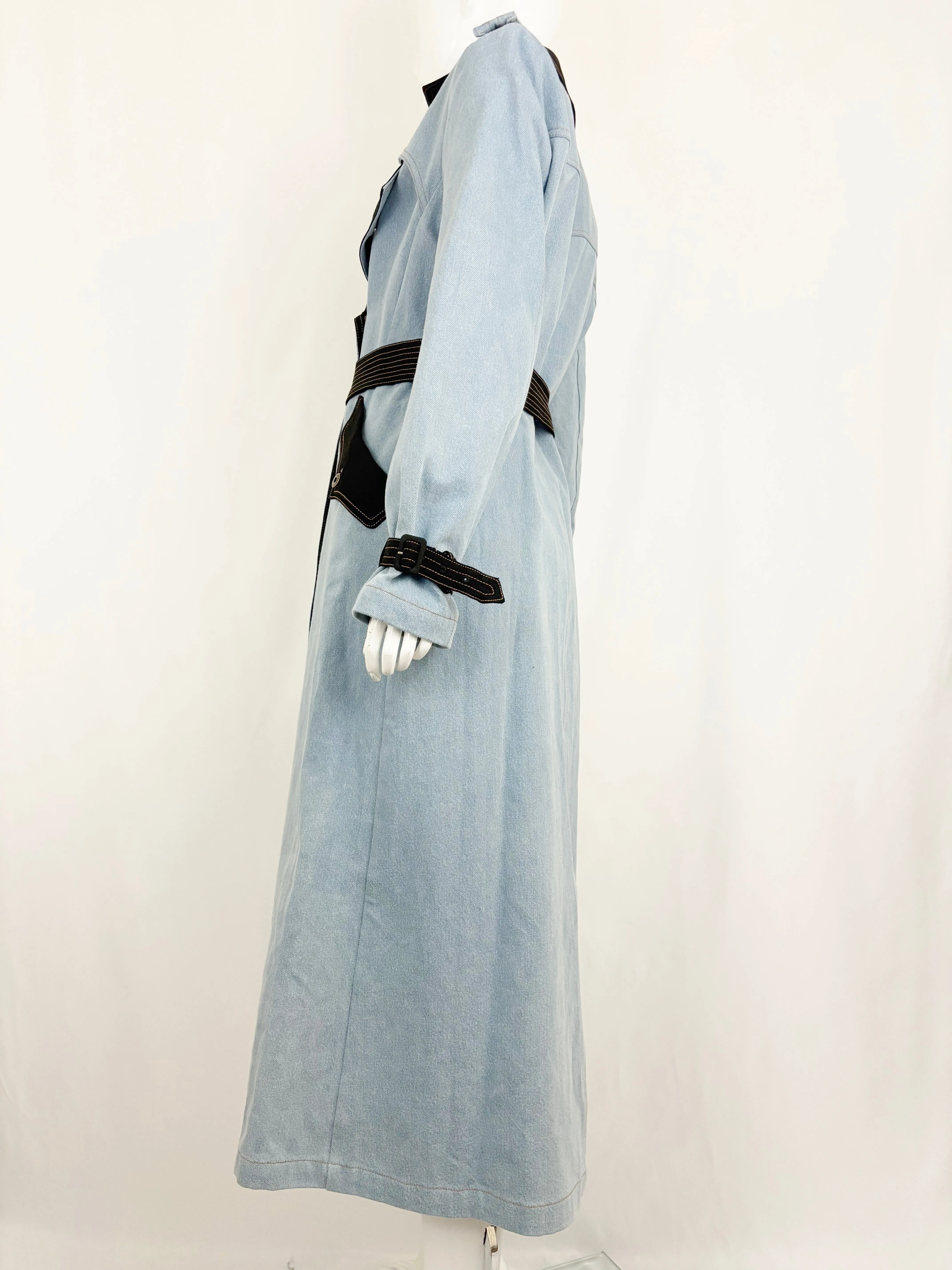 NEW Fleur Du Mal Trench Coat Size 8
