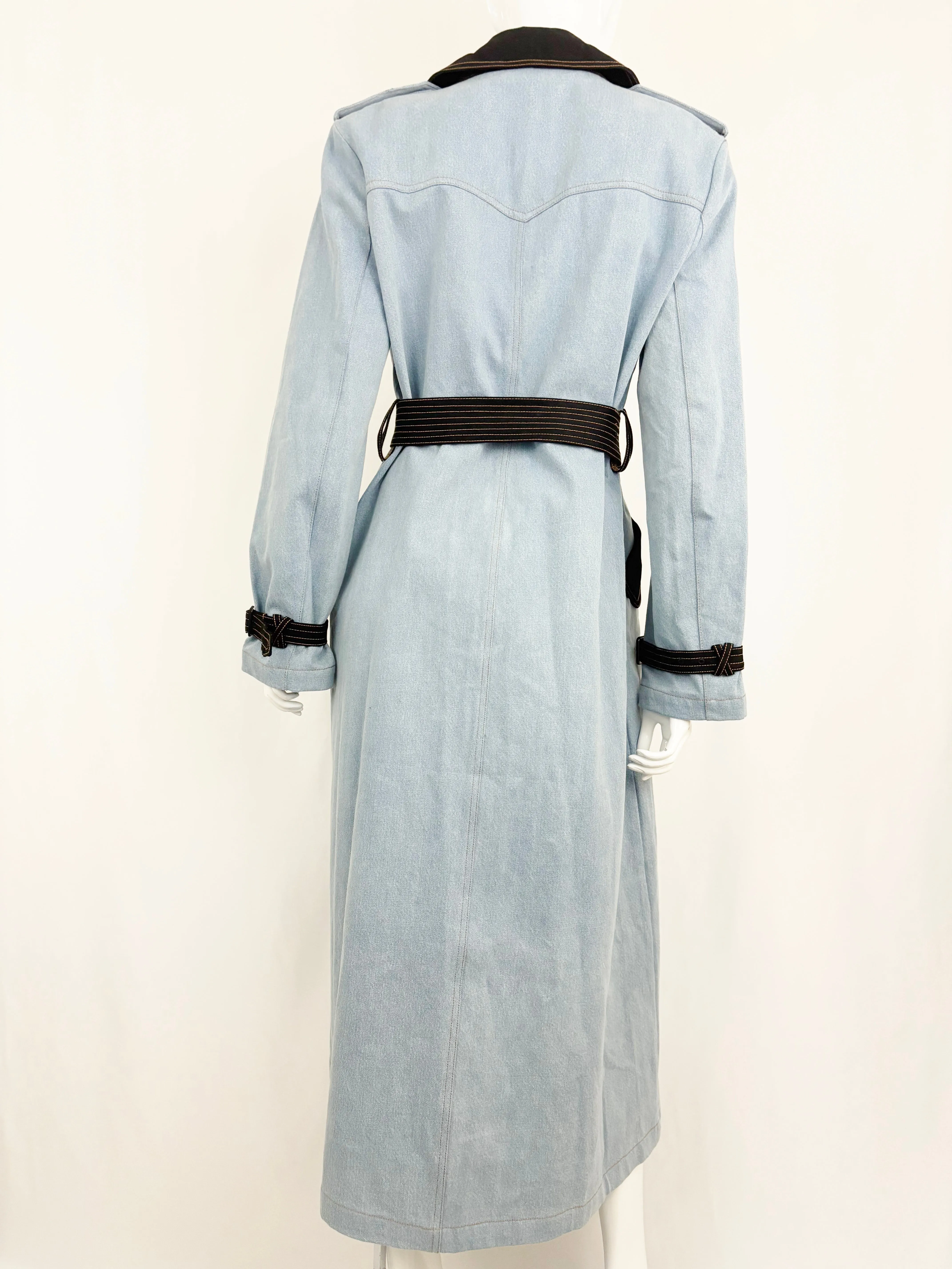 NEW Fleur Du Mal Trench Coat Size 8