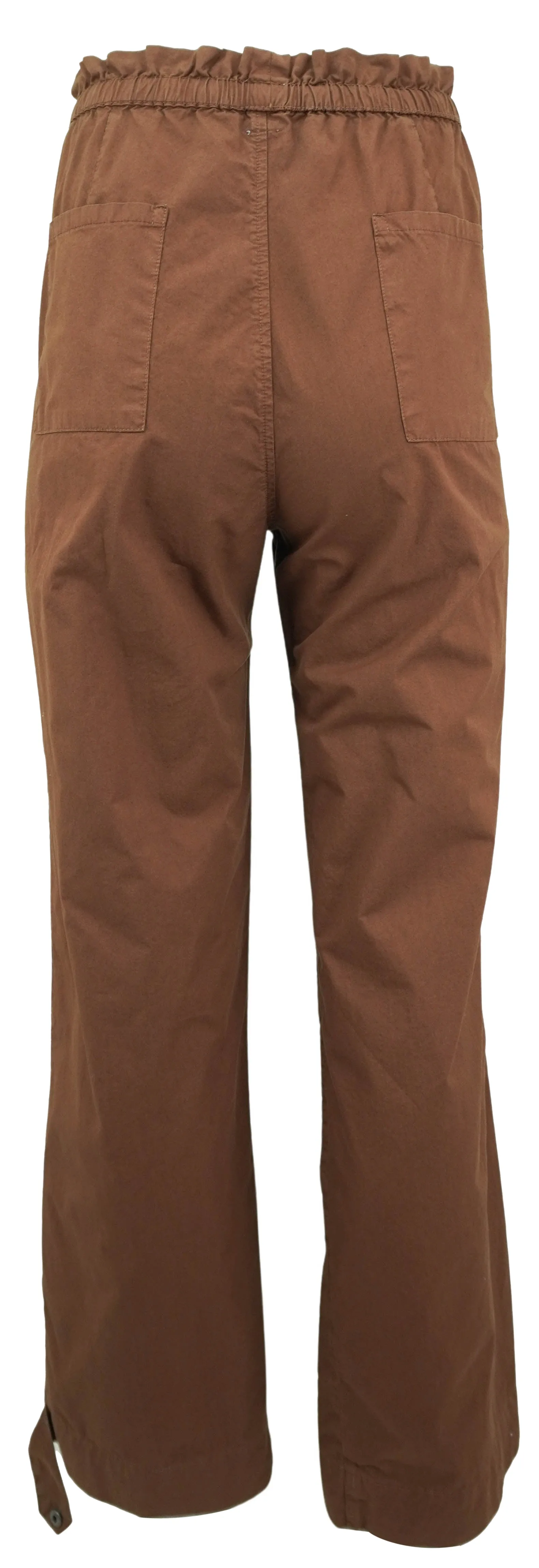 NSF Paperbag Waist Cotton Pants in Brindle