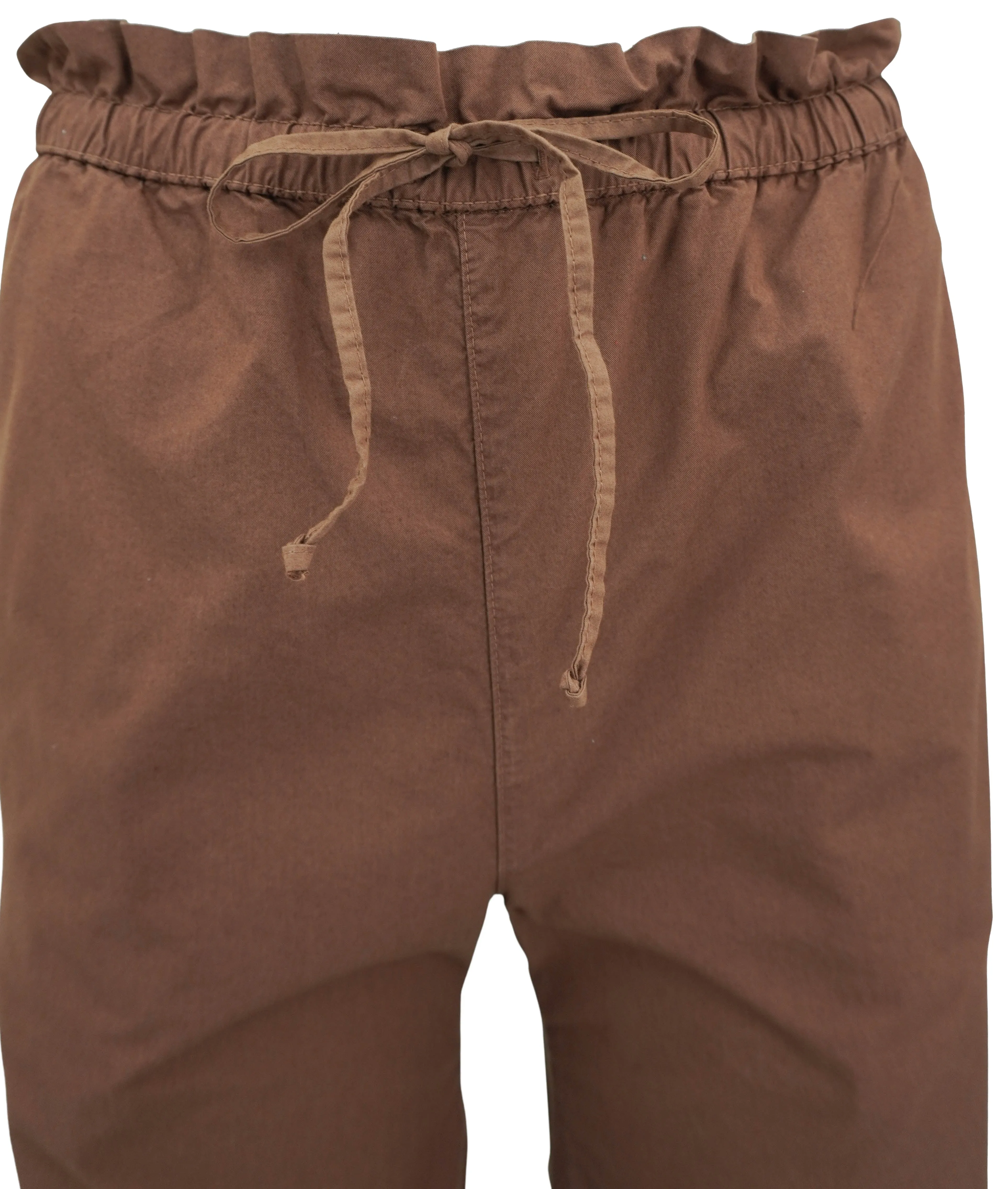 NSF Paperbag Waist Cotton Pants in Brindle