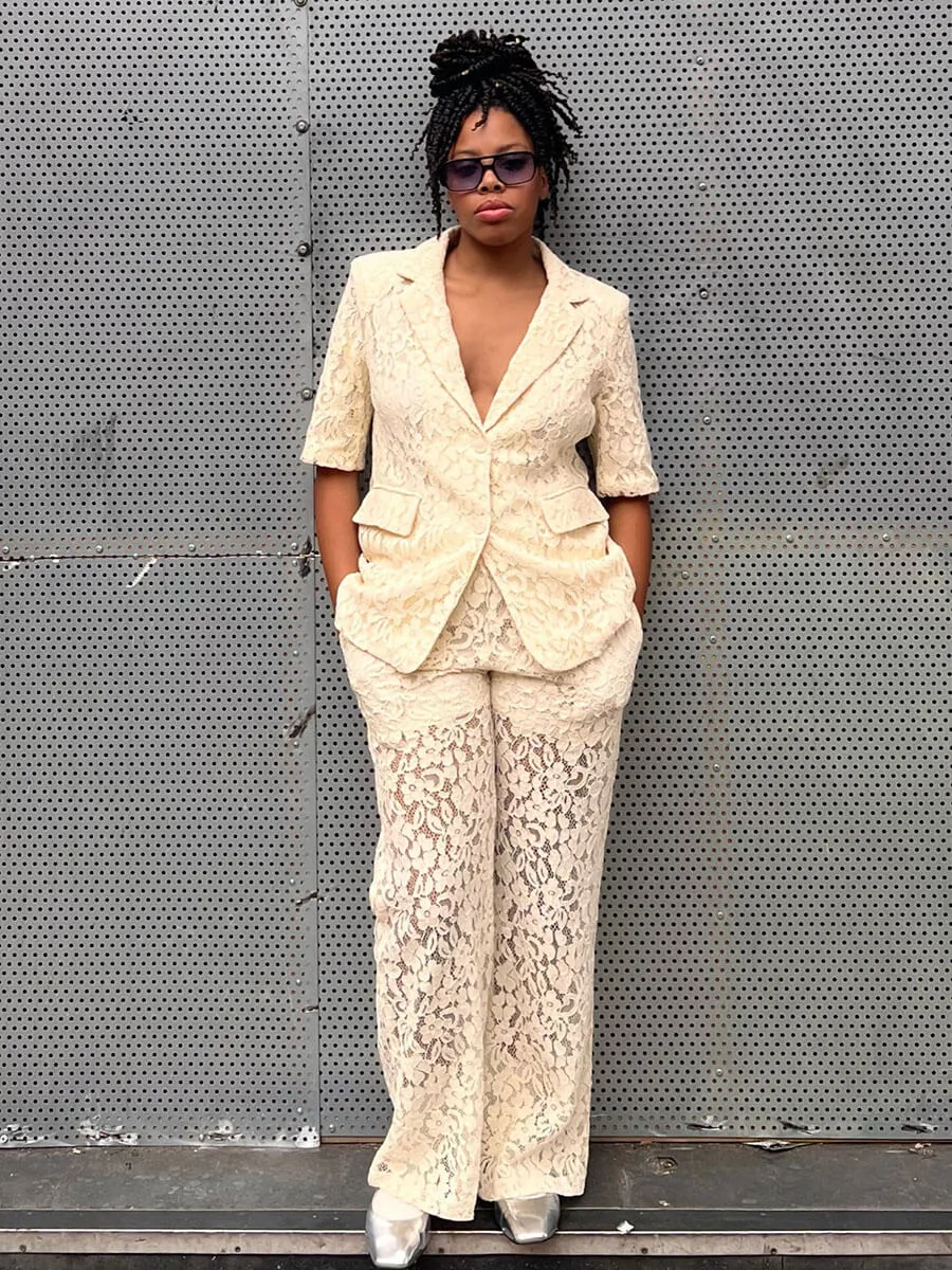 Objritta Lace Blazer - Sandshell