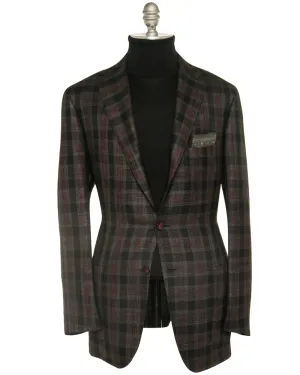 Olive and Berry Plaid Cashmere Sportcoat