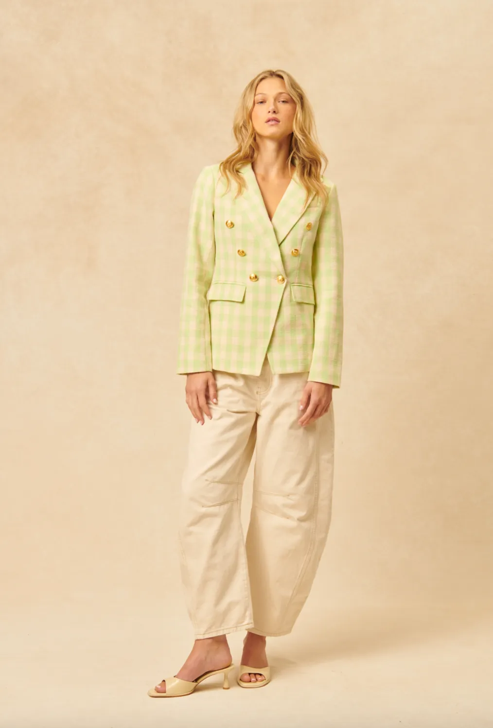 Oliver Blazer - Key Lime Plaid
