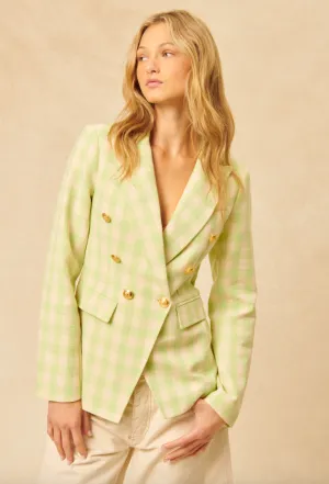 Oliver Blazer - Key Lime Plaid