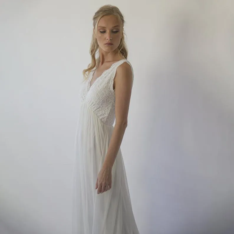 Open back wedding dress #1286