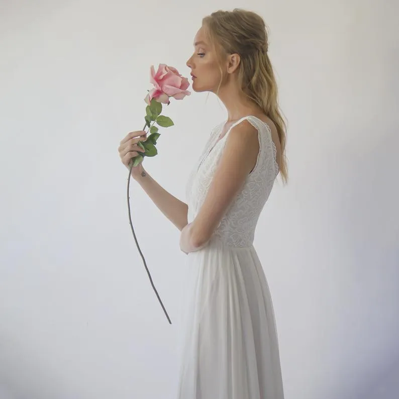 Open back wedding dress #1286