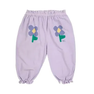 Pansy Flowers Woven Paperbag Pants aus 100% Bio-Baumwolle GOTS