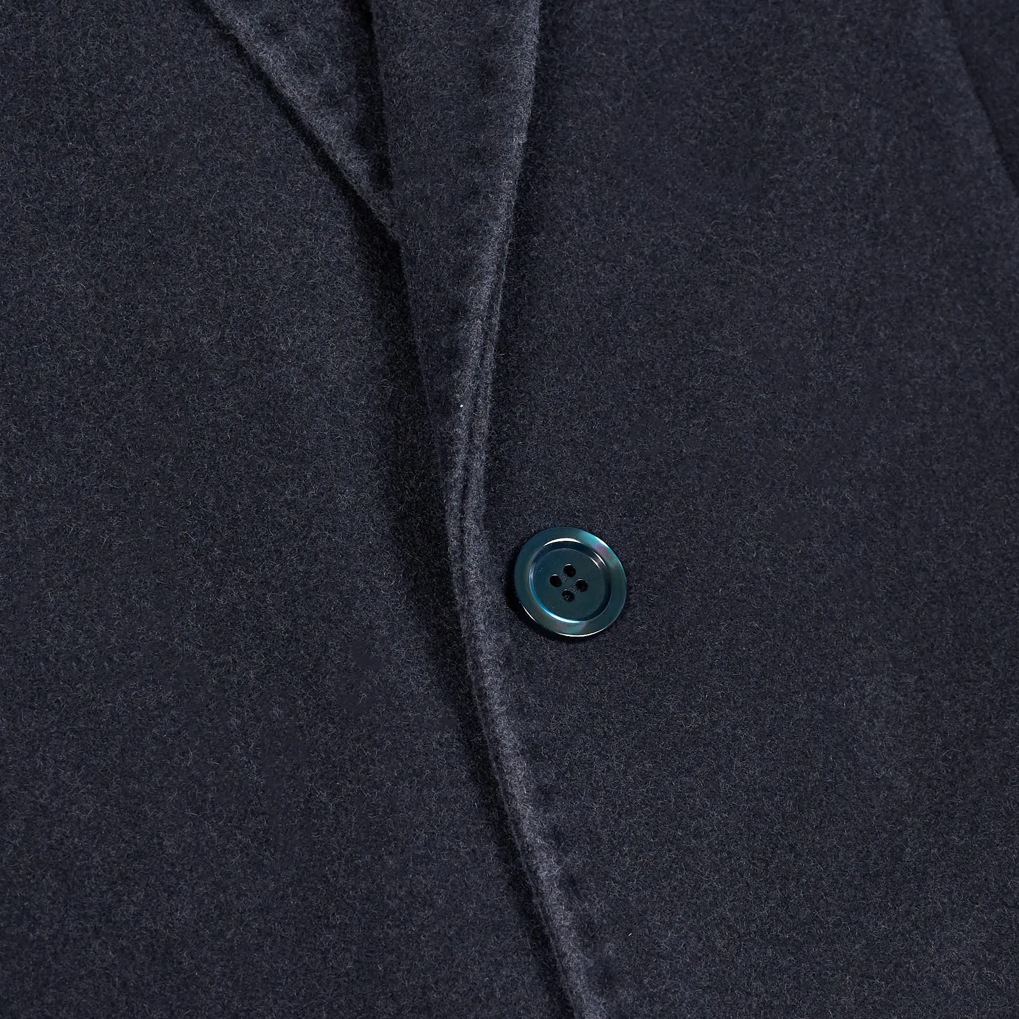 Paoloni Classic Medium Length Vintage Washed Wool Coat