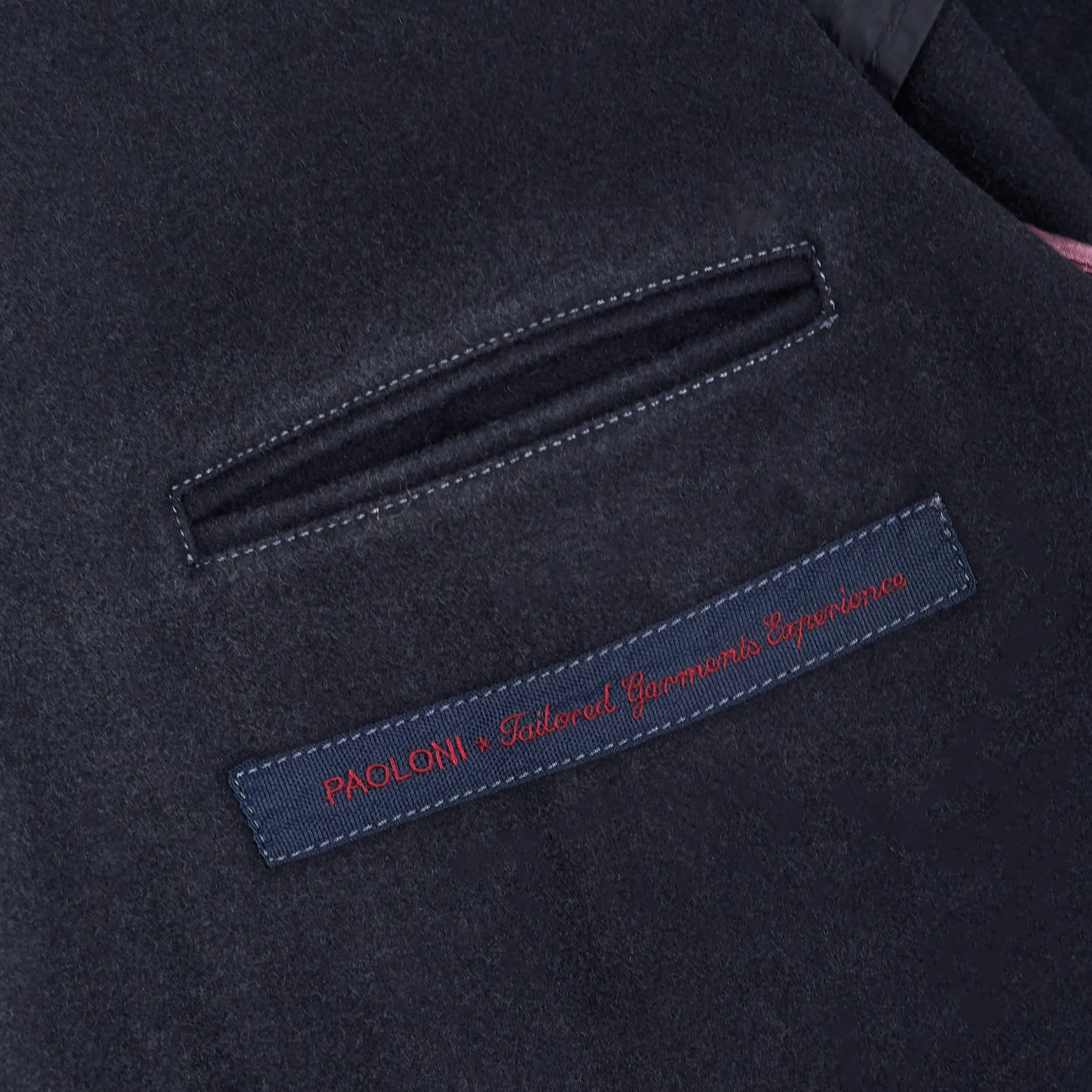 Paoloni Classic Medium Length Vintage Washed Wool Coat