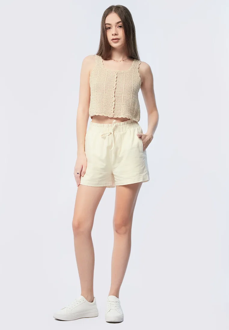 Paperbag Drawstring Shorts