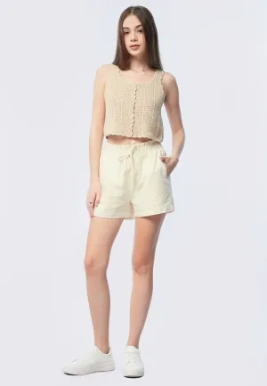 Paperbag Drawstring Shorts
