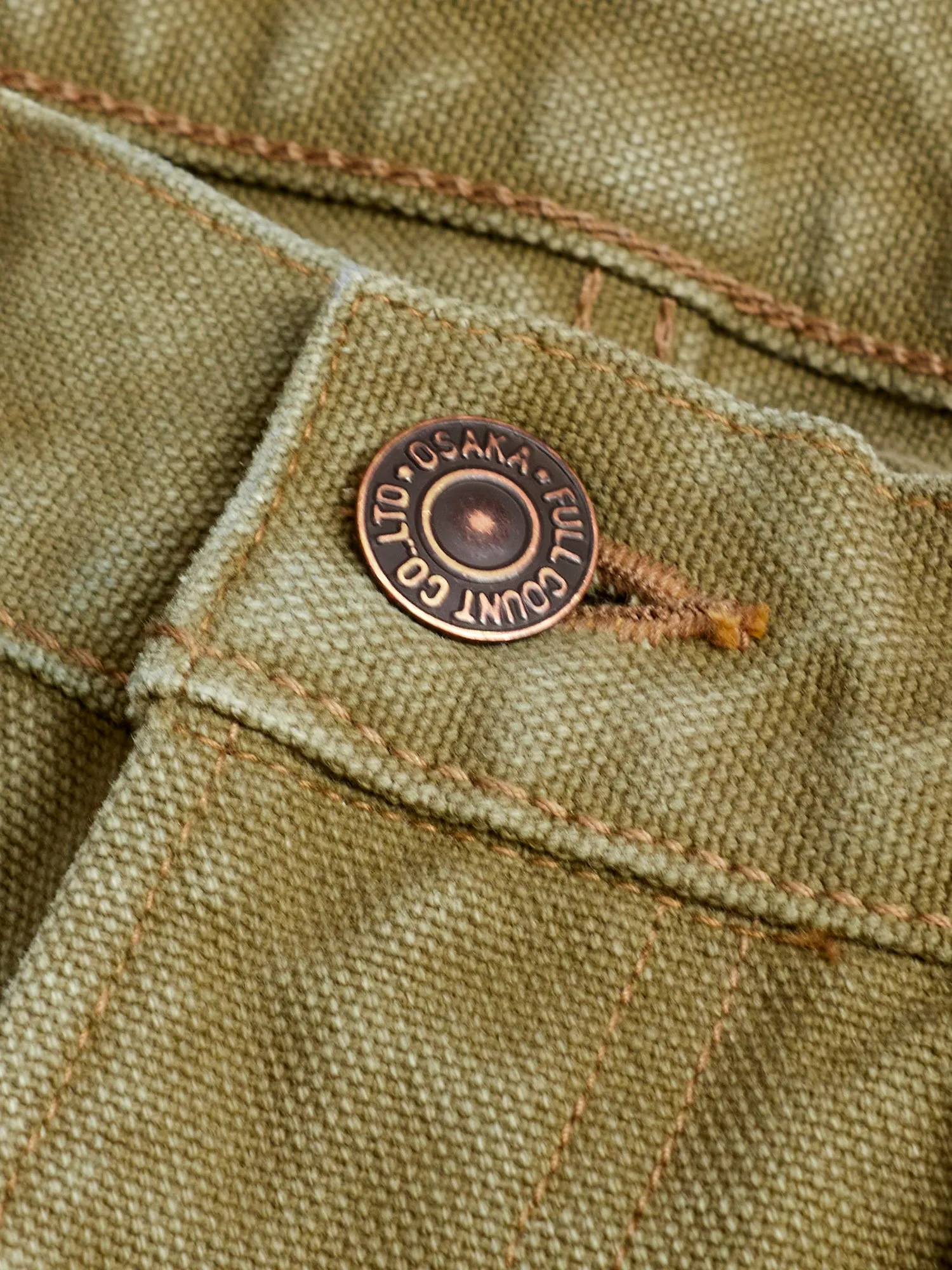 Paraffin Canvas Tapered Pants in Olive