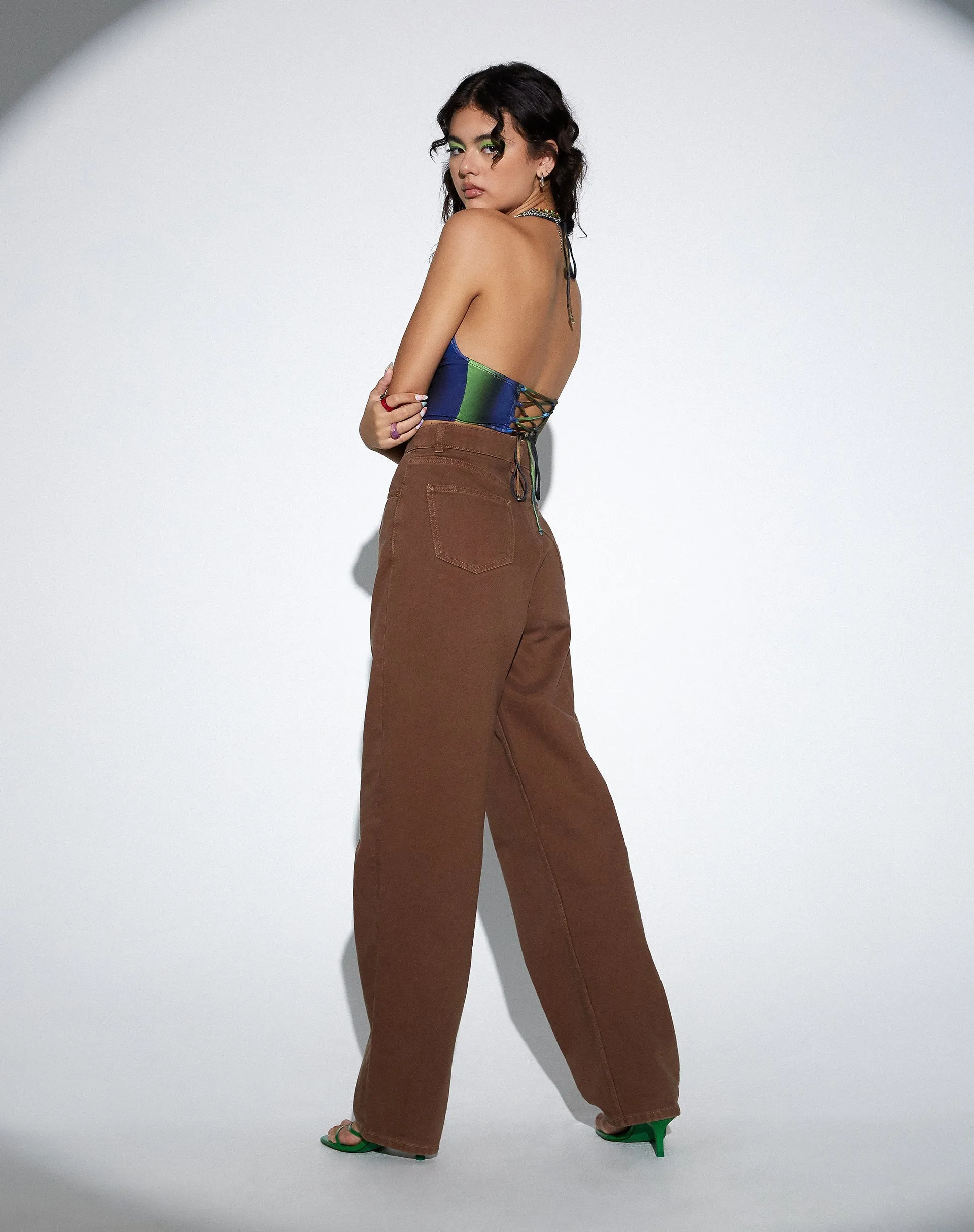 PARALLEL JEANS RICH BROWN 45