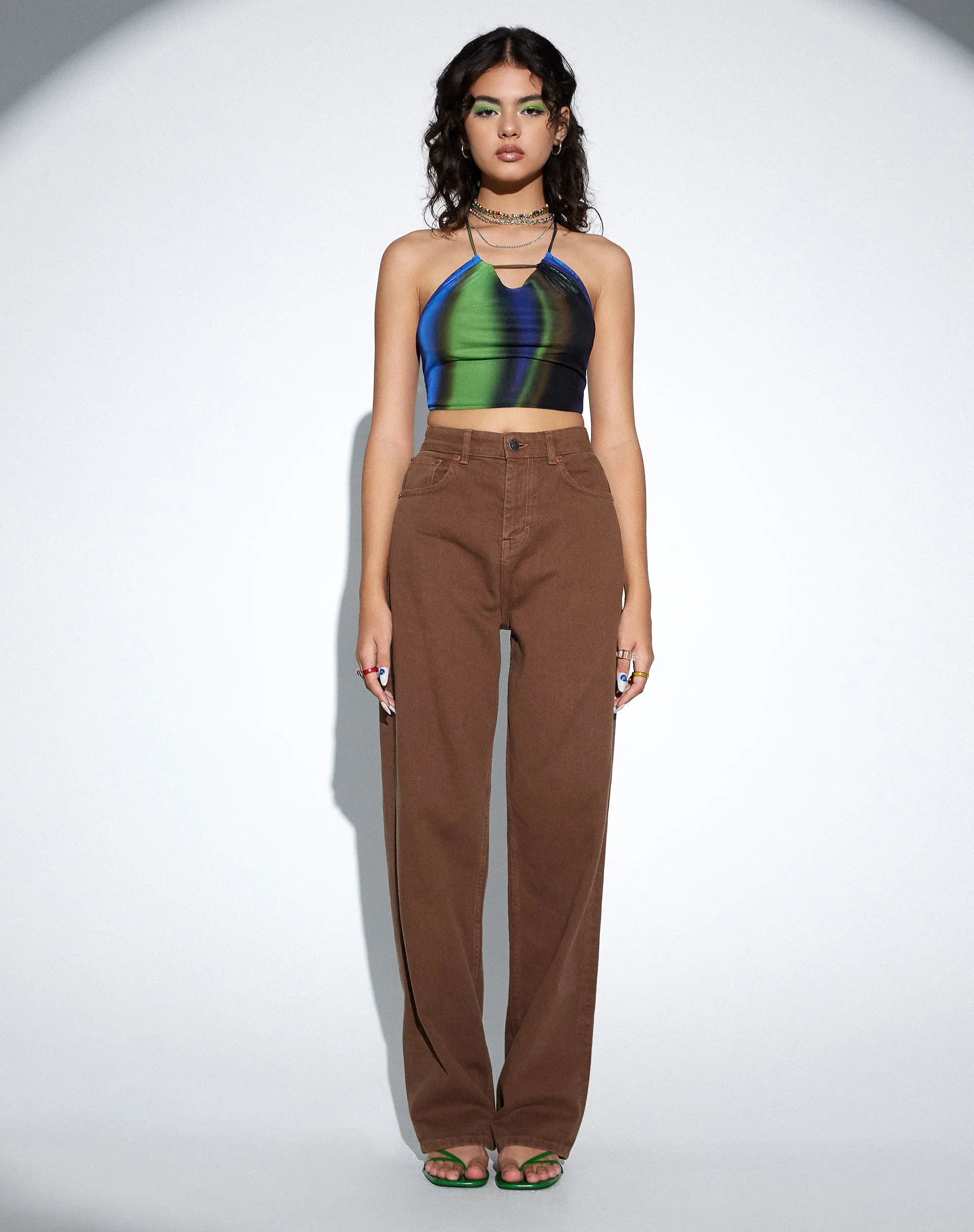 PARALLEL JEANS RICH BROWN 45