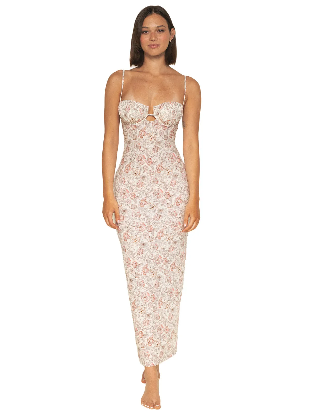 Petal Long Slip Dress ::RET