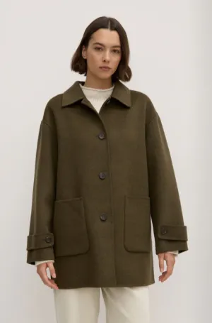 Pierra Wool Coat Spruce Marle