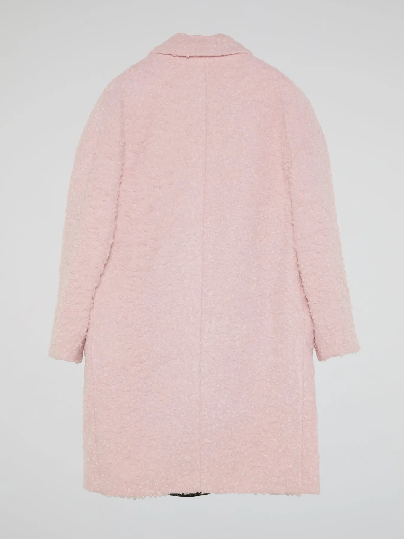 Pink Fur Trench Coat