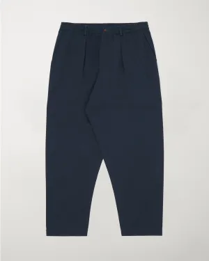 Pleated Track Pant Navy
