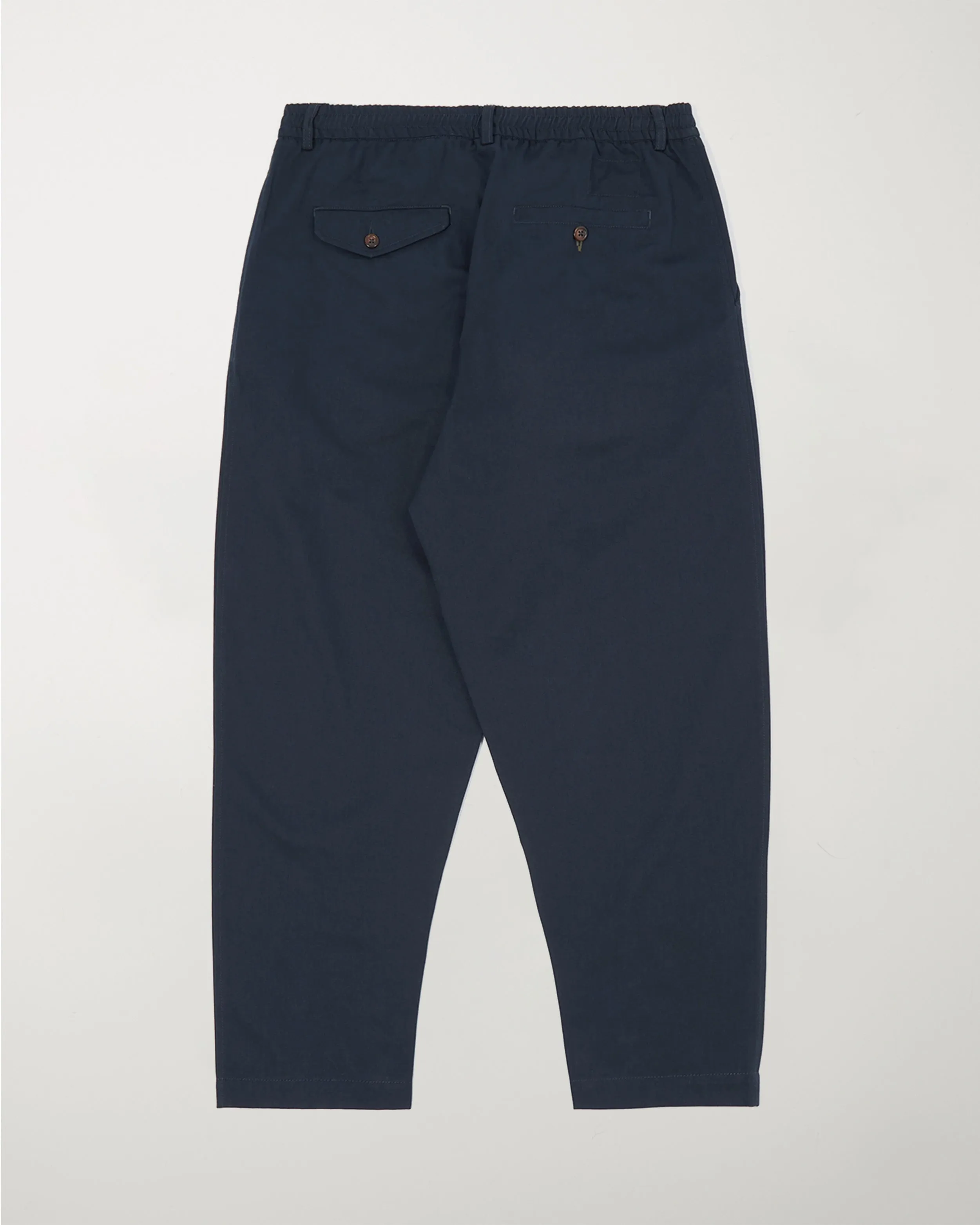 Pleated Track Pant Navy