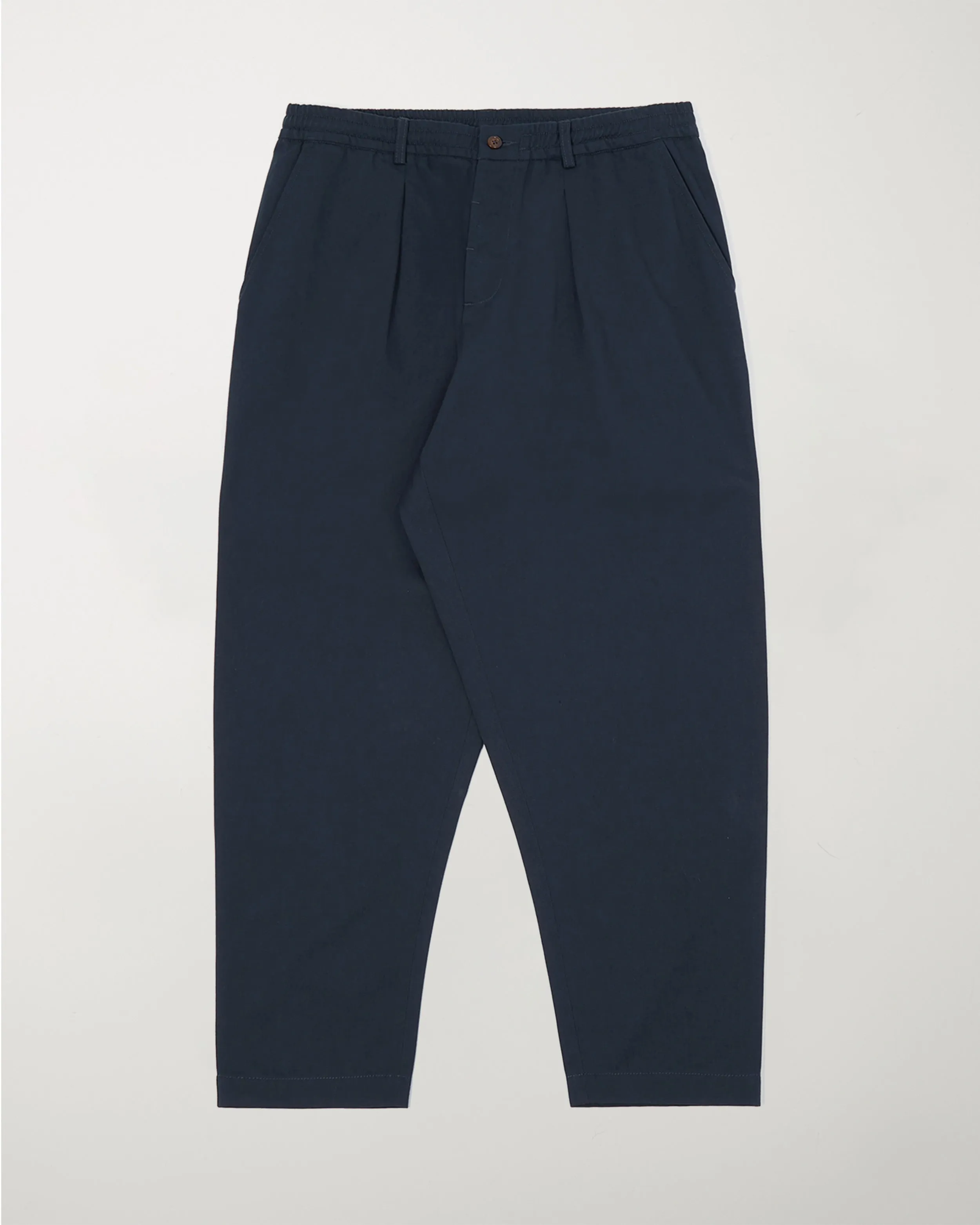 Pleated Track Pant Navy