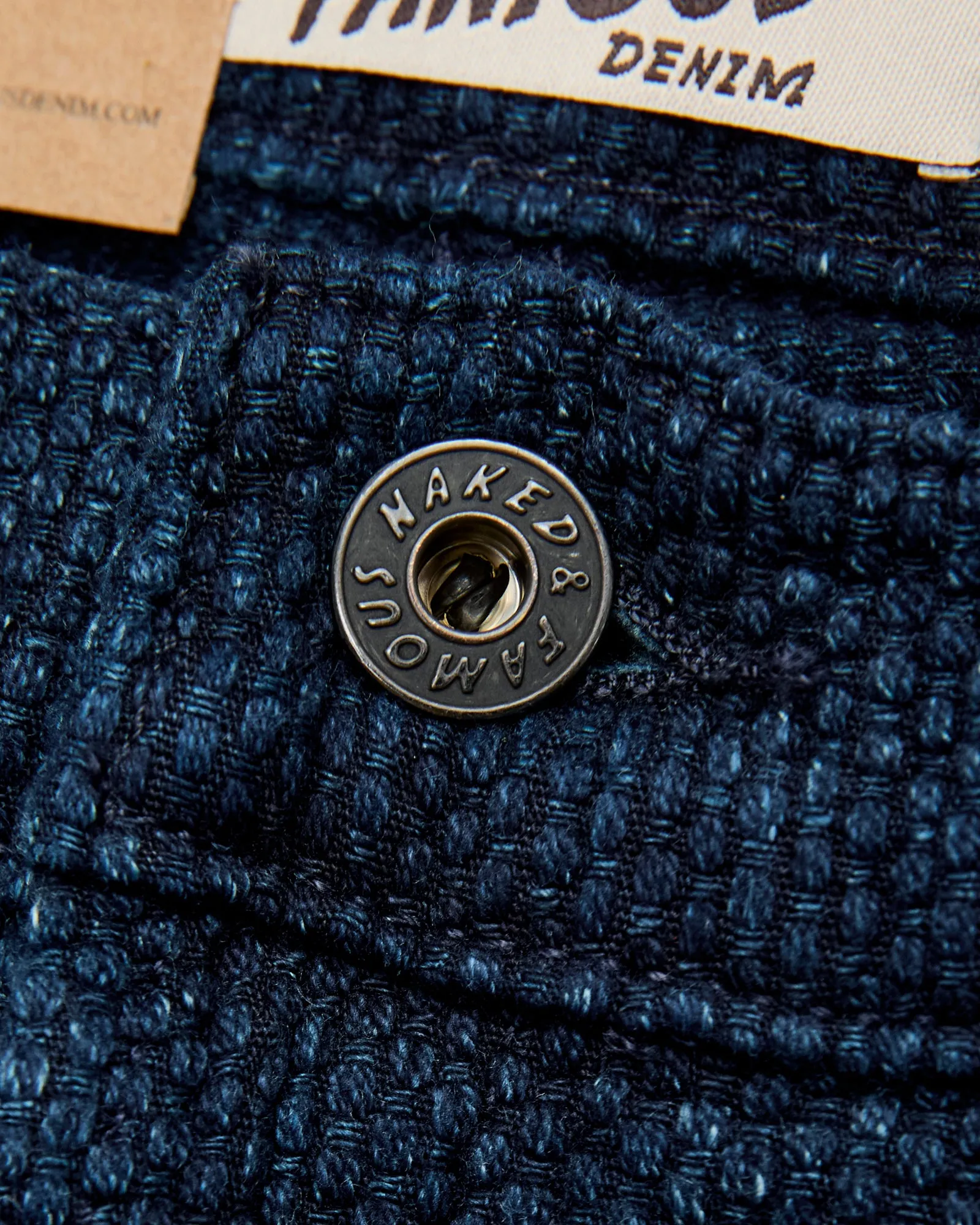"Indigo Sashiko" 12.5oz Jacquard Denim - Strong Guy Fit