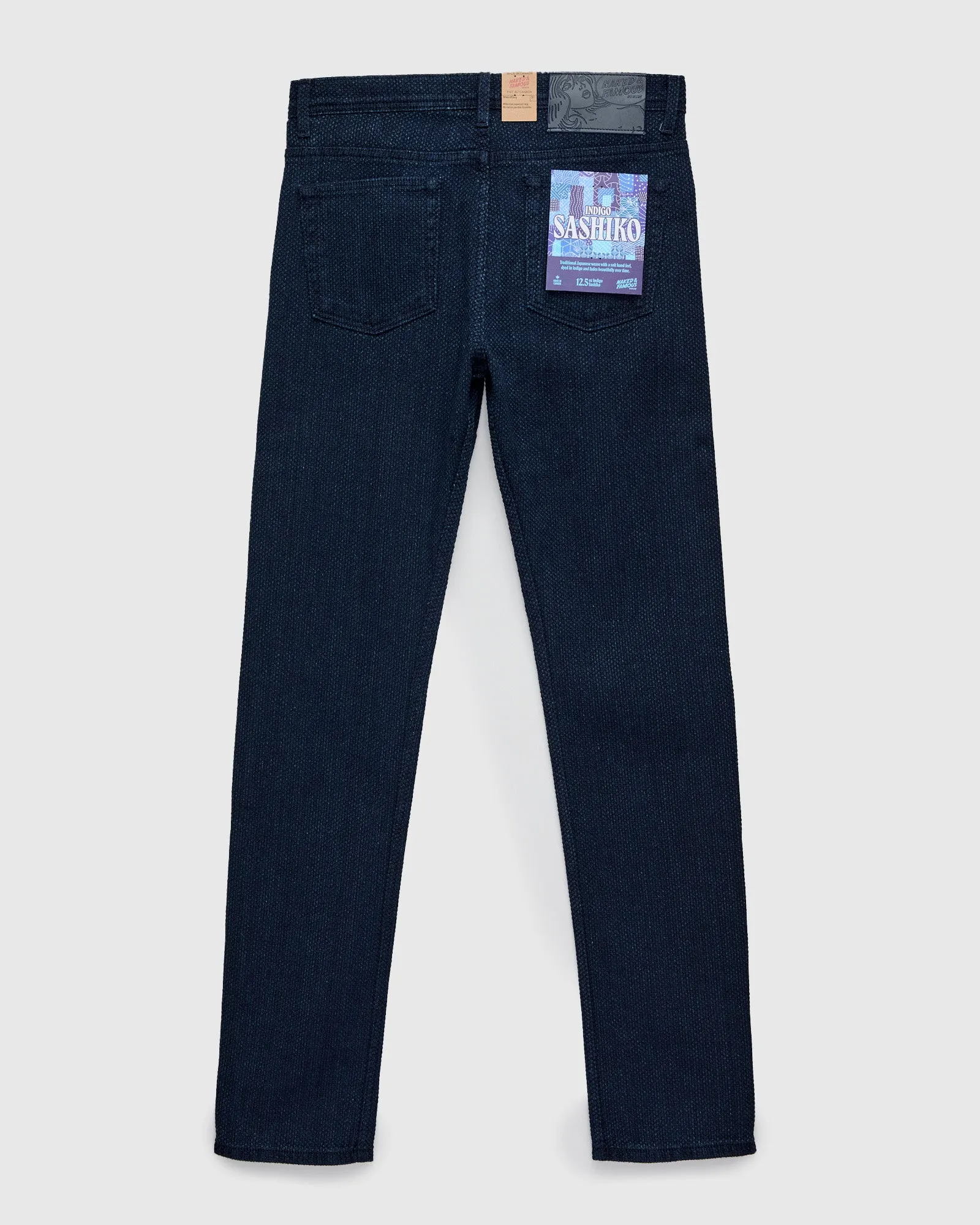 "Indigo Sashiko" 12.5oz Jacquard Denim - Weird Guy Fit