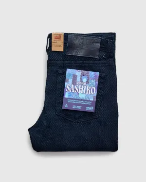 "Indigo Sashiko" 12.5oz Jacquard Denim - Weird Guy Fit