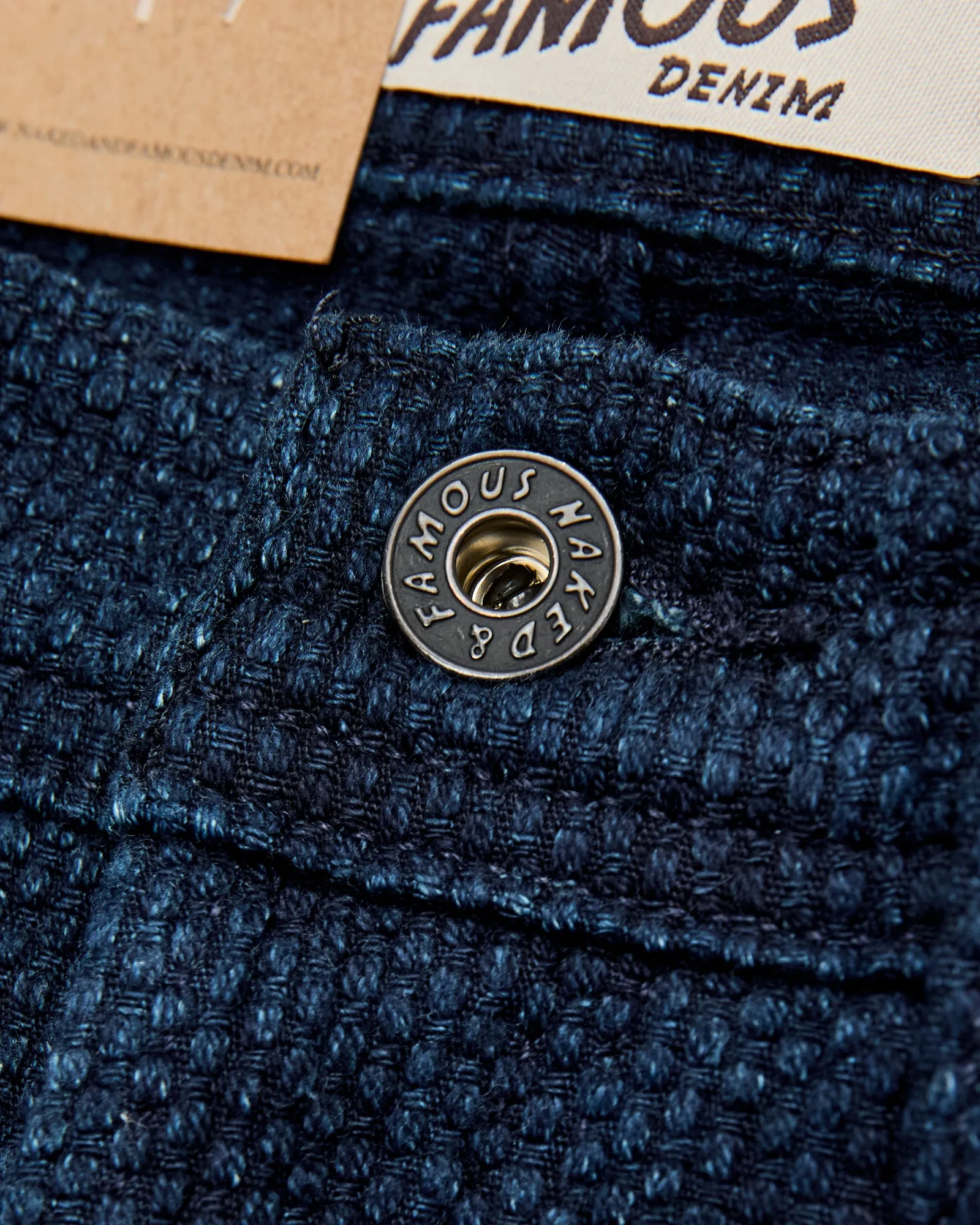 "Indigo Sashiko" 12.5oz Jacquard Denim - Weird Guy Fit