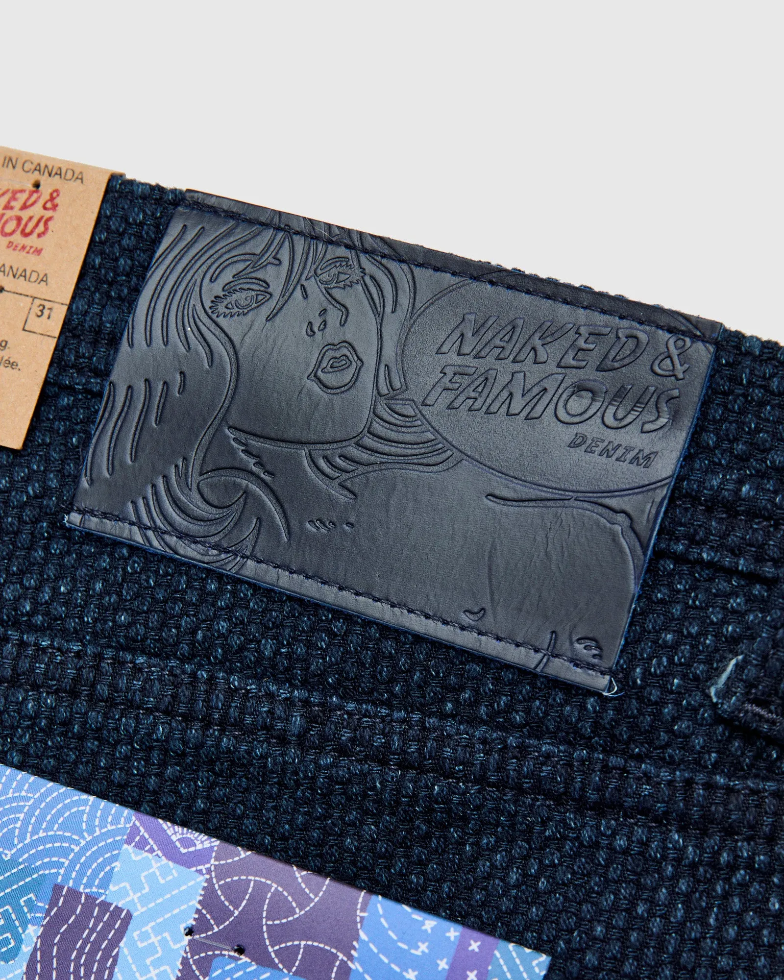 "Indigo Sashiko" 12.5oz Jacquard Denim - Weird Guy Fit