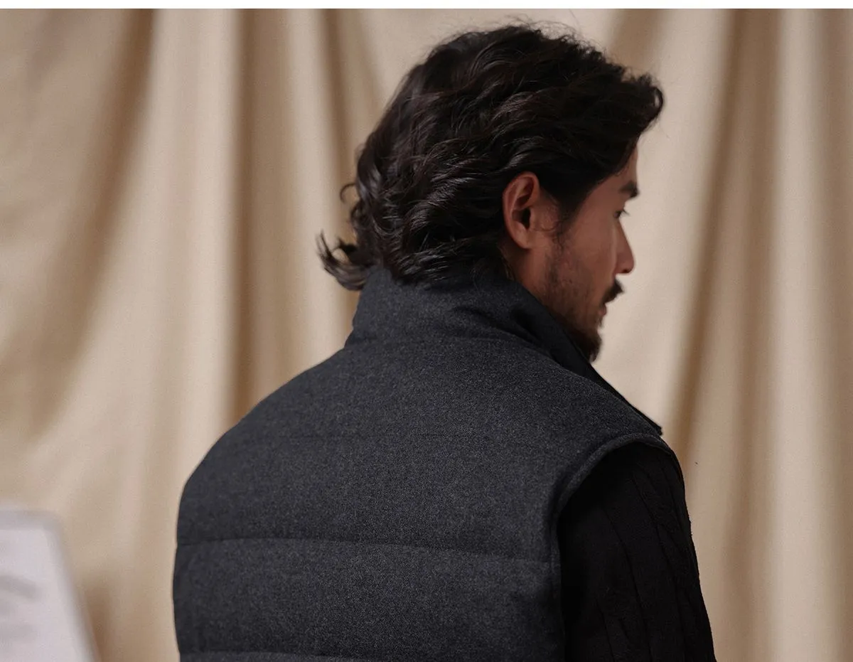 Reversible Wool and Down Vest