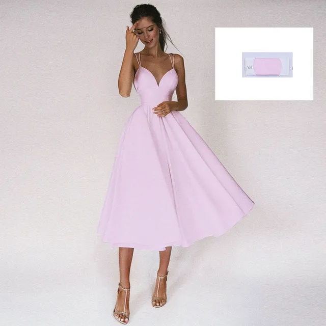 Roycebridal Beach Short Wedding Dress Soft Satin Spaghetti Strap A Line Bridal Wedding gown trouwjurk Vestidos de Nova wedding party dress