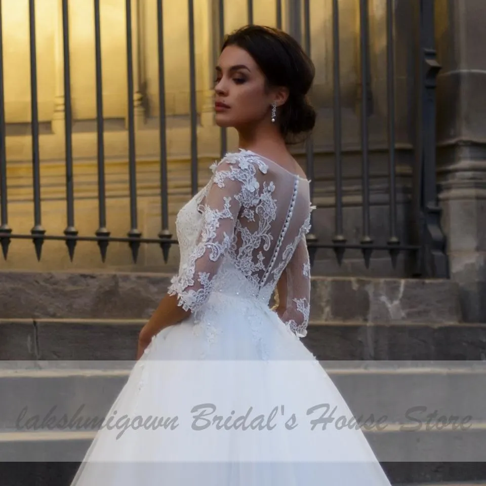 Roycebridal Country Princess Bridal Gown Wedding Dress with Sleeves