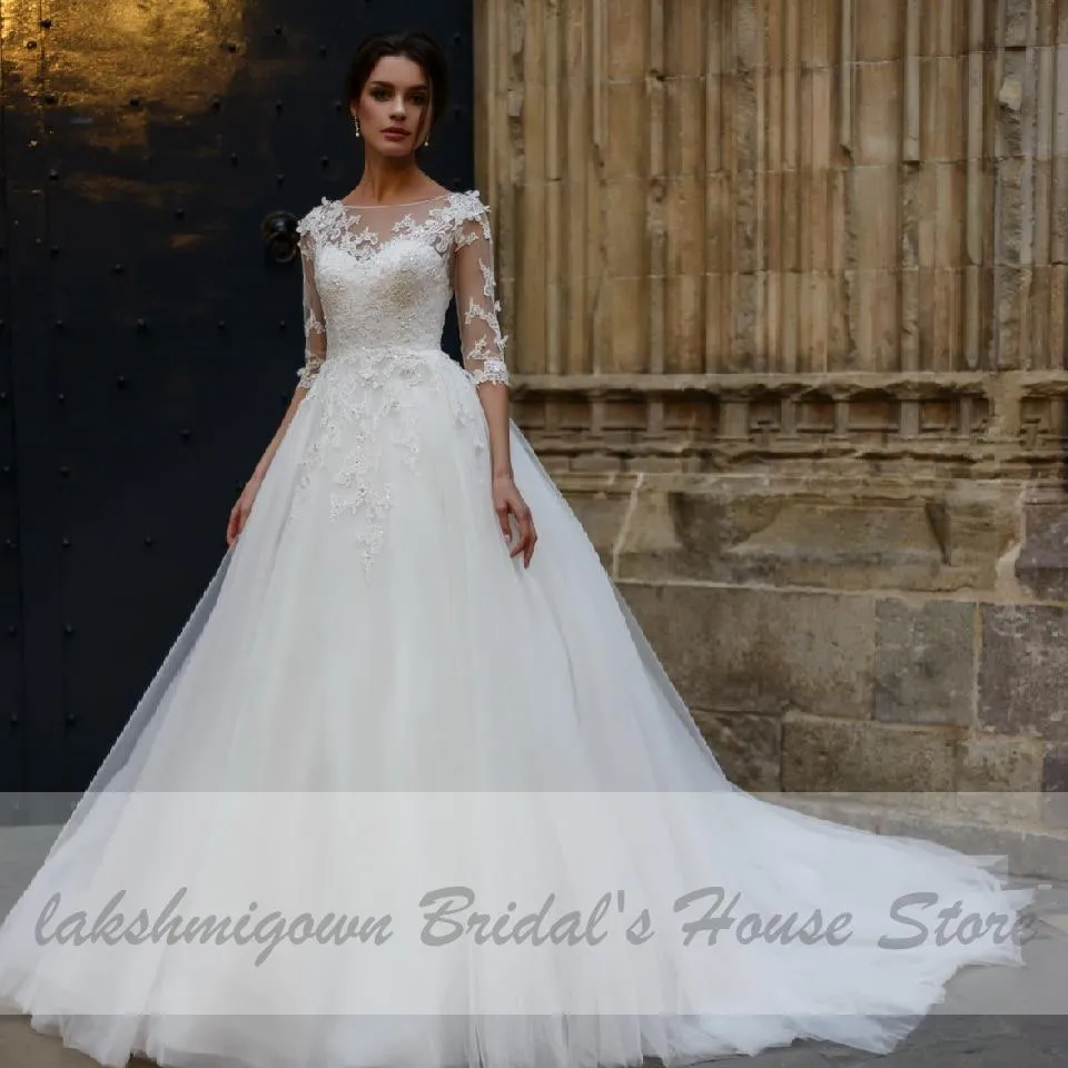 Roycebridal Country Princess Bridal Gown Wedding Dress with Sleeves