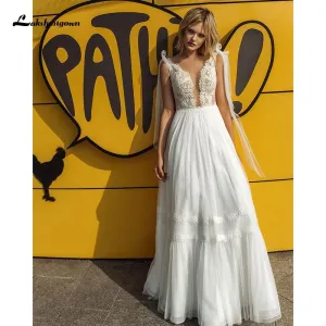 Roycebridal Elegant Satin Wedding Dresses Spaghetti Straps Bride Gown