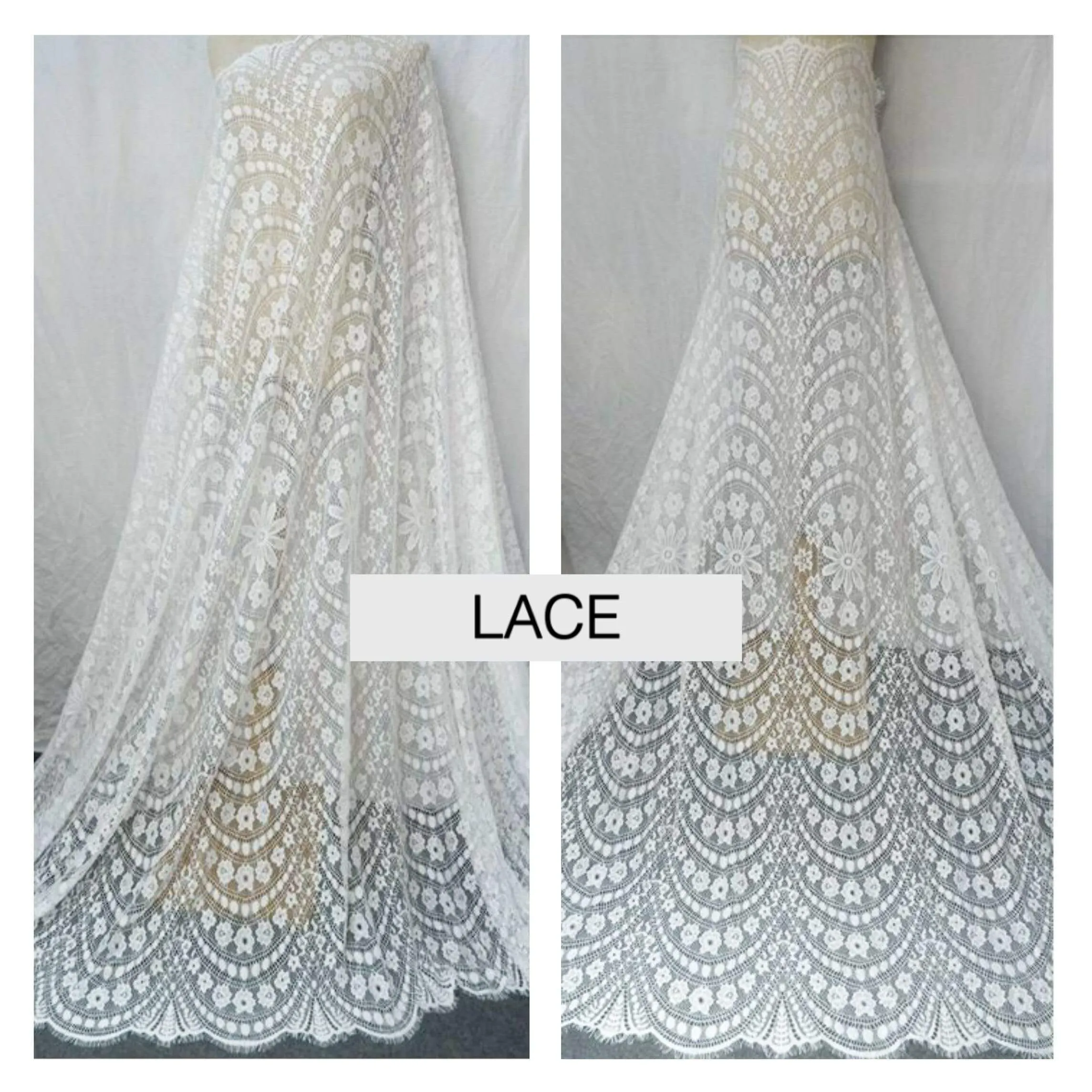 Roycebridal Lakshmigown Long Sleeves Boho Wedding Dresses V Neck Bohemian Lace