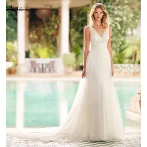 Roycebridal Romantic Lace Wedding dress Off The Shoulder Long