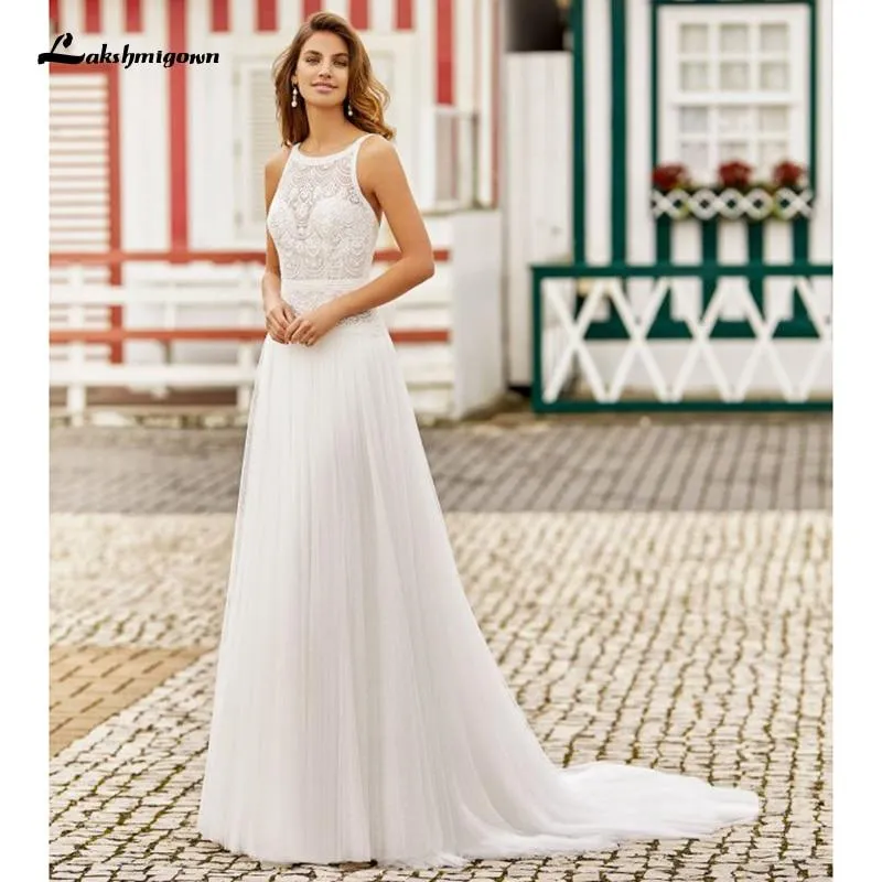 Roycebridal Sexy Beach Wedding Dresses Backless A Line